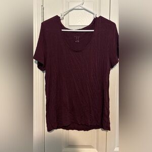 A.N.D. Everyday Women’s Scoop Neck Tee - Deep Plum